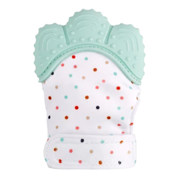 Baby Teething Mitten With BPA Free Silicone for Gentle Relief