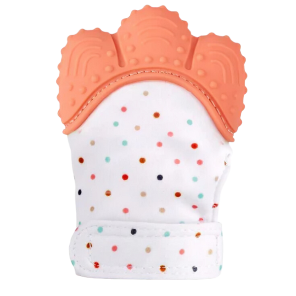 Baby Teething Mitten With BPA Free Silicone for Gentle Relief