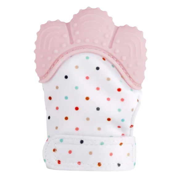 Baby Teething Mitten With BPA Free Silicone for Gentle Relief