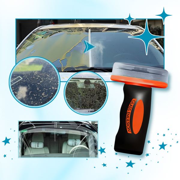 Premium Windshield Cleaner With Integrated Brush For Streak Free Clarity