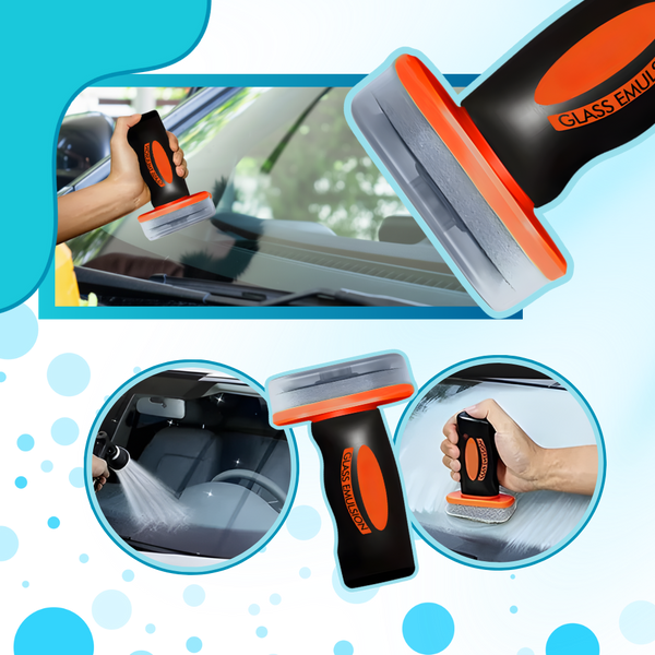 Premium Windshield Cleaner With Integrated Brush For Streak Free Clarity