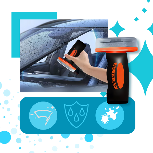 Premium Windshield Cleaner With Integrated Brush For Streak Free Clarity