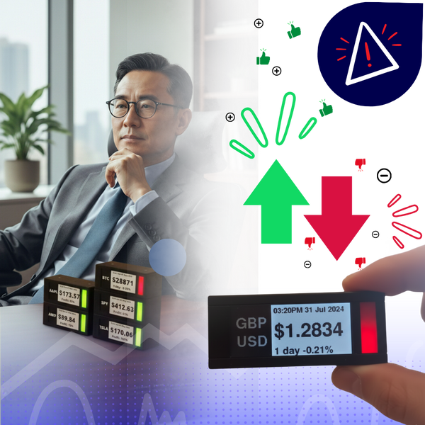 Real Time Crypto Ticker With E Ink Display And Stackable Design