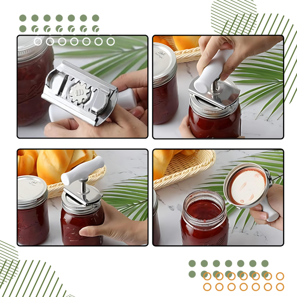 Ergonomic Stainless Steel Jar Opener For Effortless Opening