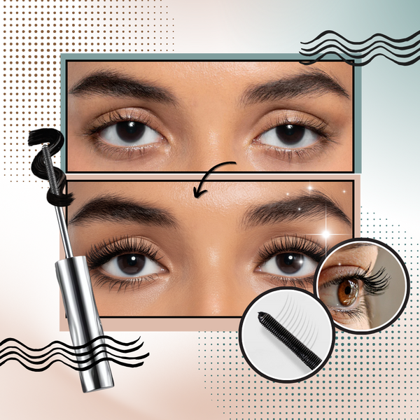 Lengthening Mascara With Steel Brush Head For Defined Waterproof Lashes
