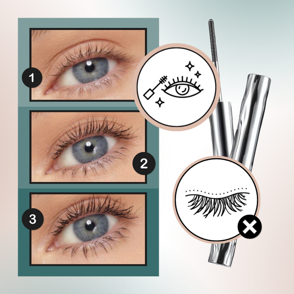 Lengthening Mascara With Steel Brush Head For Defined Waterproof Lashes