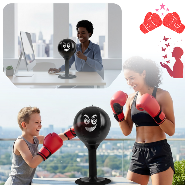 Desk Punch Stress Reliever With High Strength Spring For Focus