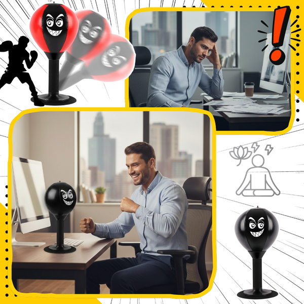 Desk Punch Stress Reliever With High Strength Spring For Focus