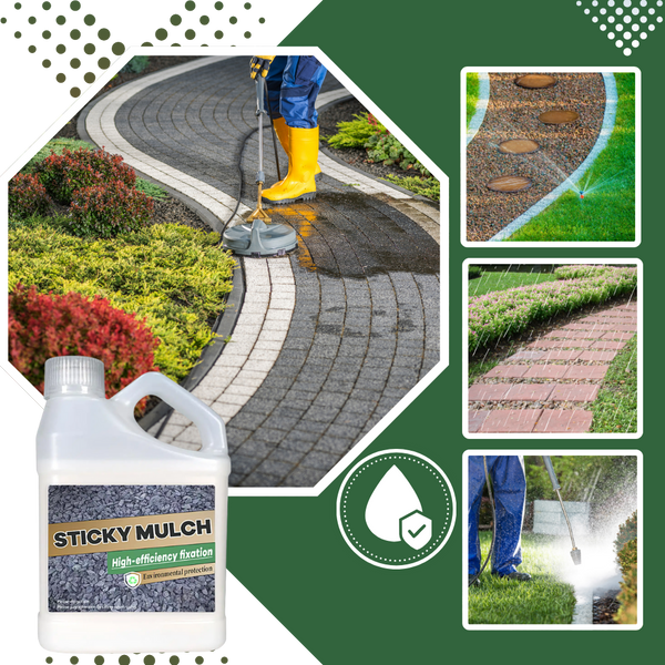 Mulch Stabilizer for Waterproof Bonding and Quick Drying