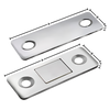 Ultra Thin Magnetic Cabinet Locks For Secure Drill Free Closures