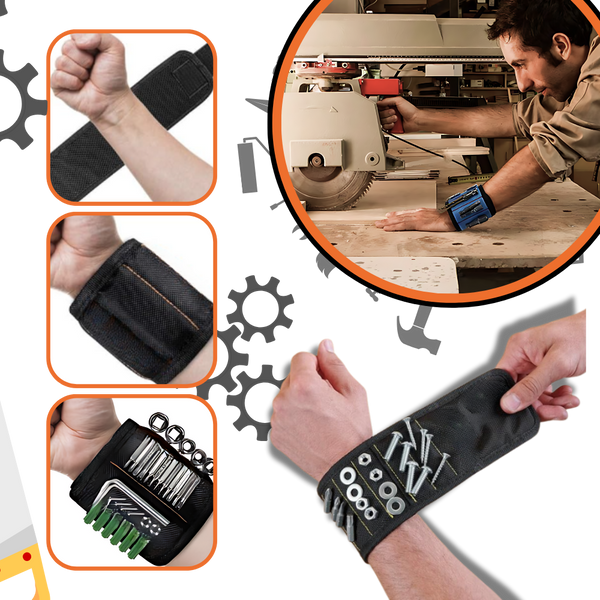 Oxford Cloth Magnetic Wristbands For Tools Hands Free Convenience