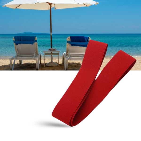 Stretchable Towel Band For A Secure Hold On Beach Chairs