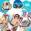 Stretchable Towel Band For A Secure Hold On Beach Chairs