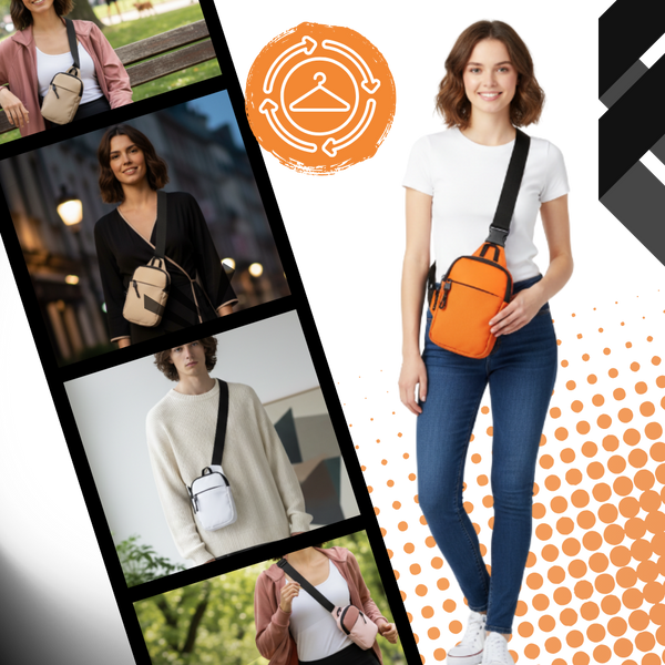 Compact Sling Chest Bag With Organized Pockets And Water Resistant Design