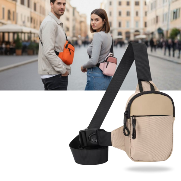 Compact Sling Chest Bag With Organized Pockets And Water Resistant Design