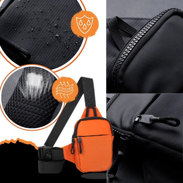 Compact Sling Chest Bag With Organized Pockets And Water Resistant Design