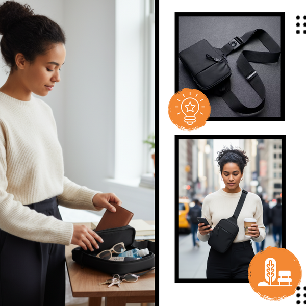 Compact Sling Chest Bag With Organized Pockets And Water Resistant Design