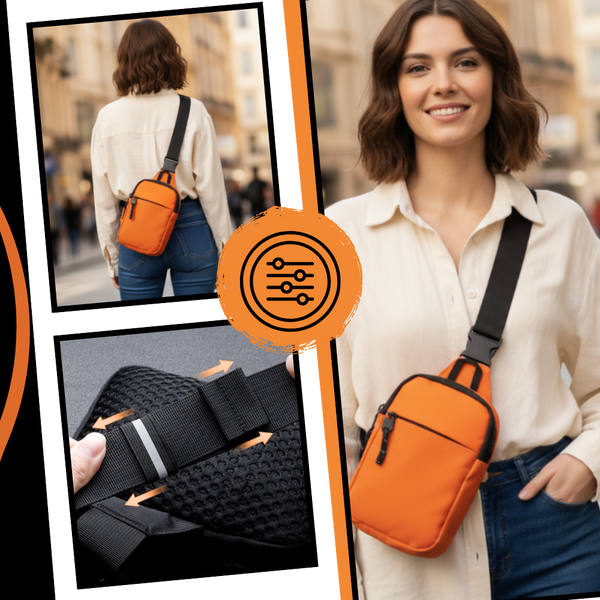 Compact Sling Chest Bag With Organized Pockets And Water Resistant Design