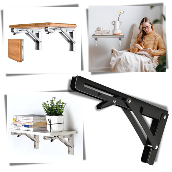 Wall Mounted Folding Table With High Load Capacity And Space Saving Design