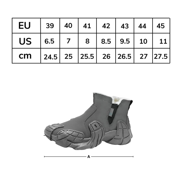 Men's Waterproof Boots With Thermal Insulation And All Terrain Grip