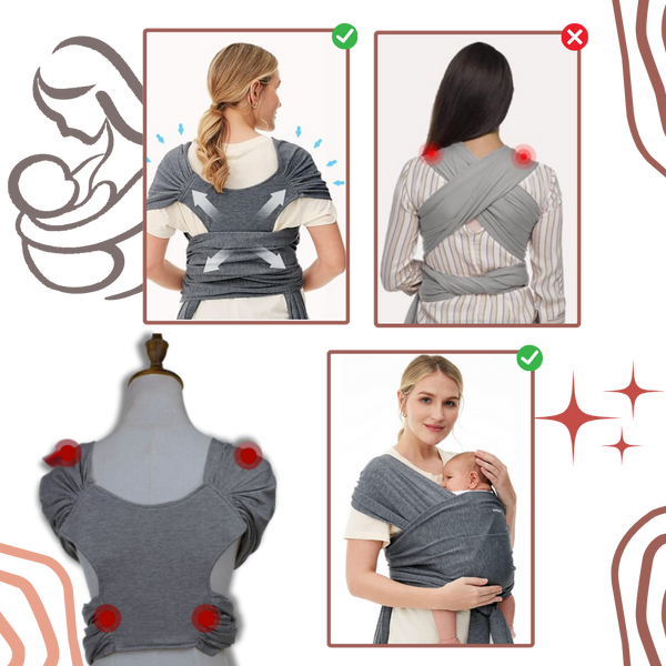Ergonomic Baby Sling With Breathable Fabric for Natural Positioning