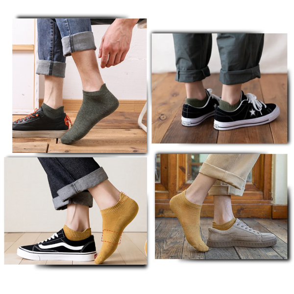 Men's Ankle Socks With Moisture Control And Gentle Stretch