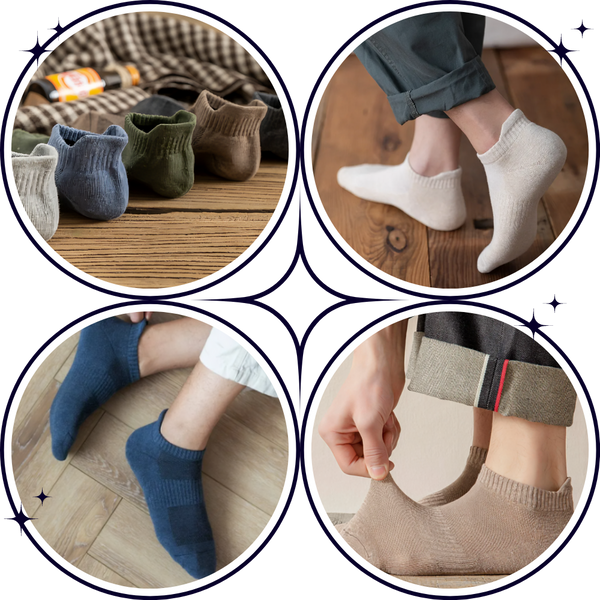 Men's Ankle Socks With Moisture Control And Gentle Stretch