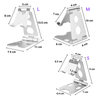 Premium Foldable Swivel Phone And Tablet Stand For Hands Free Viewing