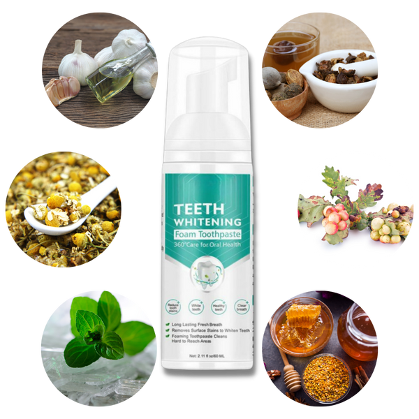 Foaming Teeth Whitener For Instant Brightening And Fresh Breath