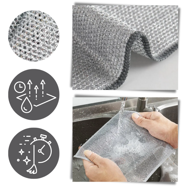 Eco Friendly Thick Absorbent Cleaning Cloth For Fast Drying And Hygienic