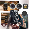 Vintage TLR Camera With Modern Digital Features For Creative Expression
