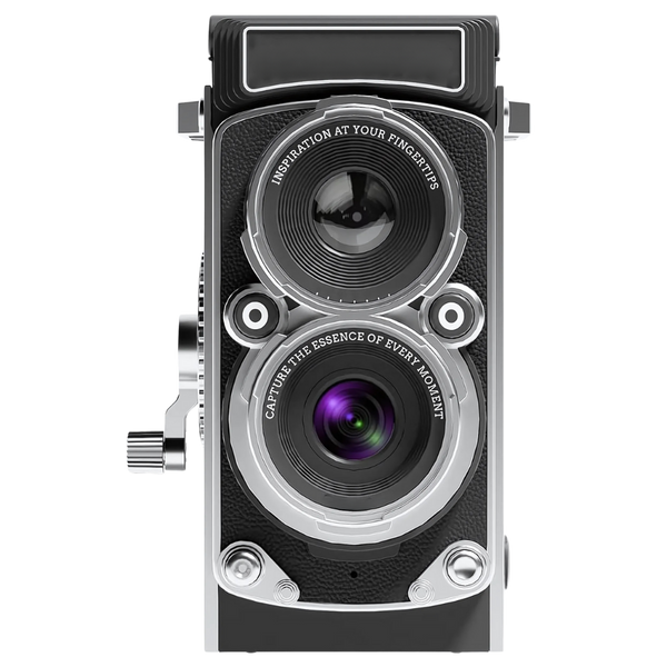 Vintage TLR Camera With Modern Digital Features For Creative Expression