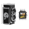 Vintage TLR Camera With Modern Digital Features For Creative Expression