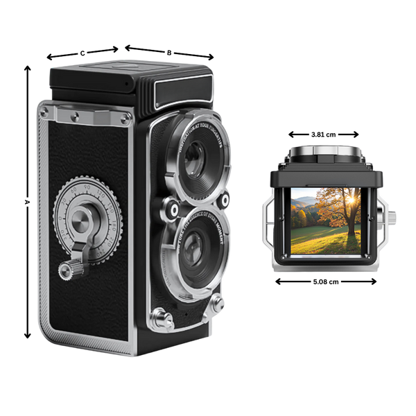 Vintage TLR Camera With Modern Digital Features For Creative Expression