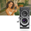 Vintage TLR Camera With Modern Digital Features For Creative Expression