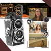 Vintage TLR Camera With Modern Digital Features For Creative Expression