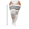 Reinforced Toe Womens Thigh High Socks With Breathable Comfort