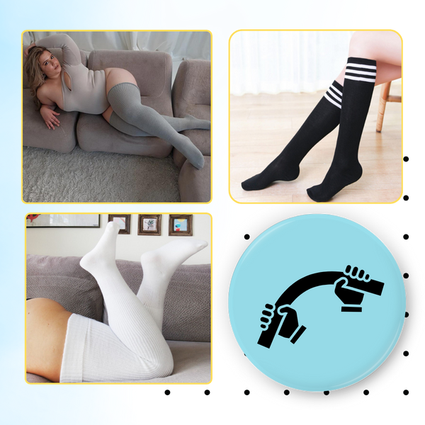 Reinforced Toe Womens Thigh High Socks With Breathable Comfort