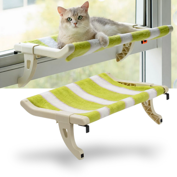 Tool Free Cat Bed Window Perch With Adjustable Comfort Fit