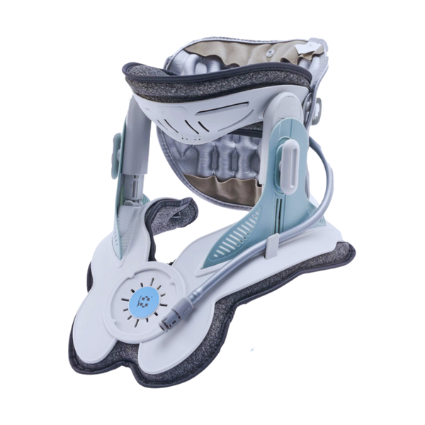 Neck Traction Device With Electric Inflation For Gentle Spinal Alignment