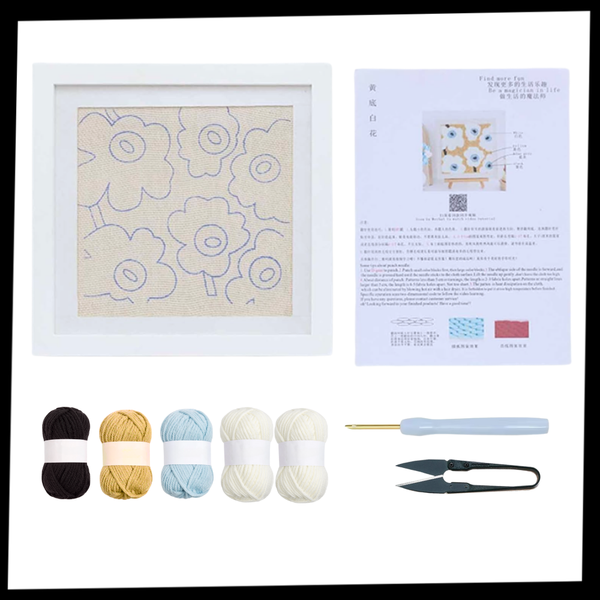 Relaxing Punch Needle Kit for Beginners With Premium Threads
