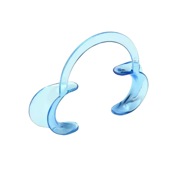Clear C Shape Mouth Opener for Precise Hygienic Dental Exams
