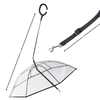 Clear Rainproof Dog Umbrella Leash Keeps Your Dog Dry During Walks