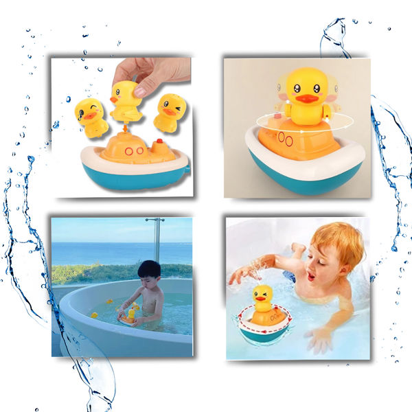 Premium Bath Toy Set With Interactive Multi Spray Modes And Three Ducks