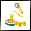 Premium Bath Toy Set With Interactive Multi Spray Modes And Three Ducks