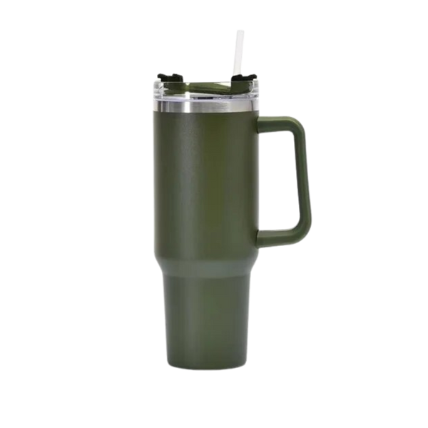 Large Capacity Insulated Stainless Steel Tumbler With Handle Hydration On The Go