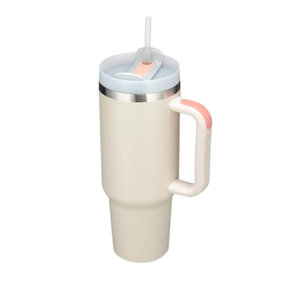 Large Capacity Insulated Stainless Steel Tumbler With Handle Hydration On The Go