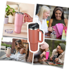 Large Capacity Insulated Stainless Steel Tumbler With Handle Hydration On The Go