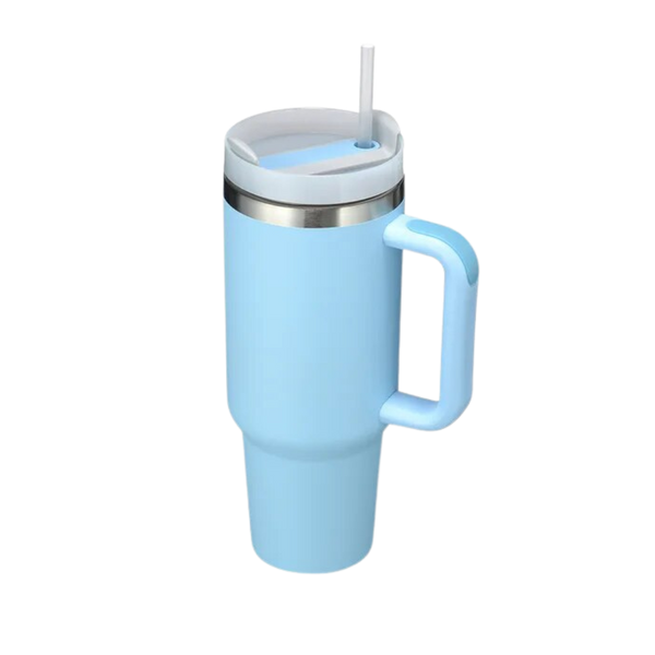 Large Capacity Insulated Stainless Steel Tumbler With Handle Hydration On The Go