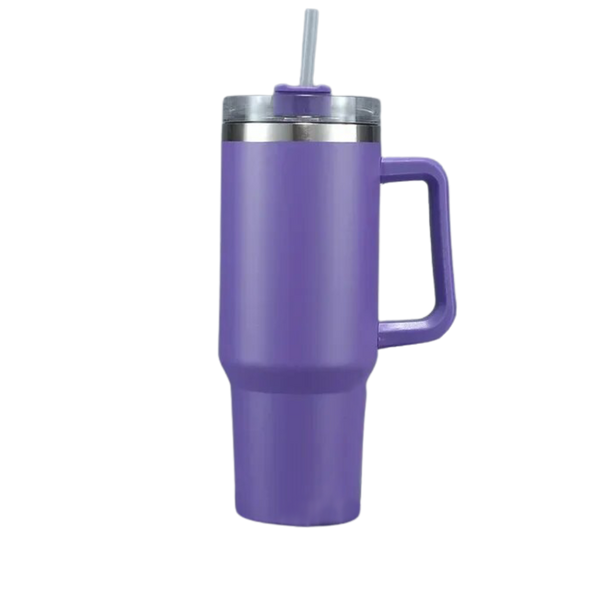 Large Capacity Insulated Stainless Steel Tumbler With Handle Hydration On The Go